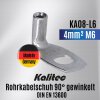 Kalitec KA08-L6 Rohrkabelschuh 90° gewinkelt 4mm² M6