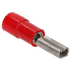 Cembre RF-F308 フラット レセプタクル 2.8x0.8 レッド 0.25-1.5mm² 部分絶縁