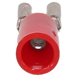 Cembre RF-F405 platt uttag 4,8x0,5 röd 0,25-1,5mm² delvis isolerad