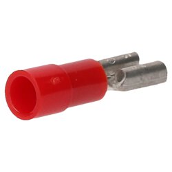 Cembre RF-F405 Flachsteckhülse 4,8x0,5 rot 0,25-1,5mm²  teilisoliert