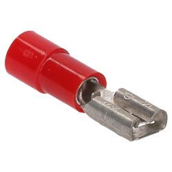 Cembre RF-F405 platt uttag 4,8x0,5 röd 0,25-1,5mm² delvis isolerad