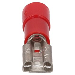 Cembre RF-F405 flat receptacle 4,8x0,5 red 0,25-1,5mm² partly insulated