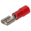 Cembre RF-F405 platt uttag 4,8x0,5 röd 0,25-1,5mm² delvis isolerad