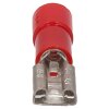 Cembre RF-F405 platt uttag 4,8x0,5 röd 0,25-1,5mm² delvis isolerad