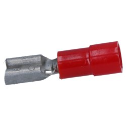 Cembre RF-F408 flat receptacle 4,8x0,8 red 0,25-1,5mm² partly insulated