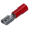 Cembre RF-F408 Flachsteckhülse 4,8x0,8 rot 0,25-1,5mm²  teilisoliert