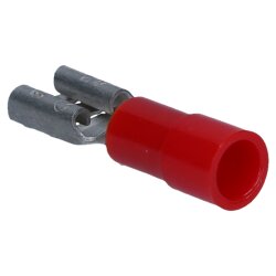 Cembre RF-F608 Flachsteckhülse 6,3x0,8 rot 0,25-1,5mm²  teilisoliert