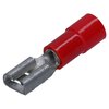 Cembre RF-F608 Flachsteckhülse 6,3x0,8 rot 0,25-1,5mm²  teilisoliert