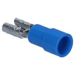 Gniazdo płaskie Cembre BF-F408 4,8x0,8 niebieskie 1,5-2,5mm² częściowo izolowane