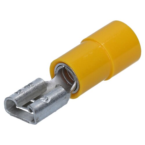 Cembre GF-F608 flat receptacle 6.3x0.8 yellow 4-6mmÂ² partially insulated