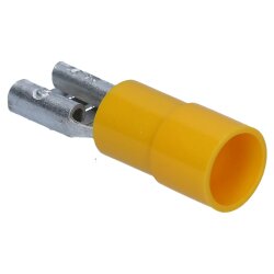 Cembre GF-F608 flat receptacle 6.3x0.8 yellow 4-6mmÂ² partially insulated