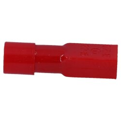 Cembre RF-F305P receptáculo plano 2,8x0,5 rojo 0,25-1,5mm² totalmente aislado