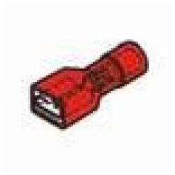 Cembre RF-F408P fladstik 4,8x0,8 rød 0,25-1,5mm² fuldt isoleret