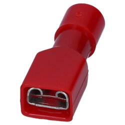 Cembre RF-F408P flat receptacle 4,8x0,8 red...