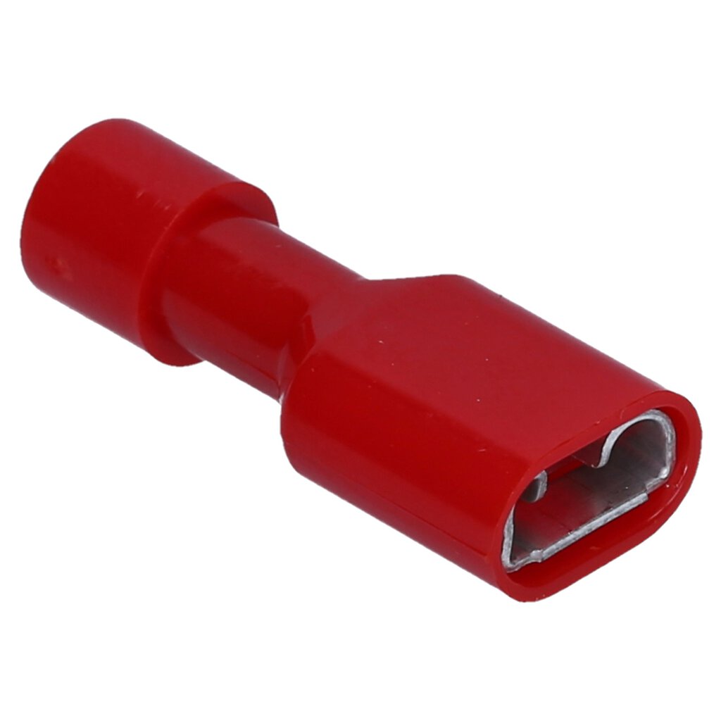 rot 24A vollisoliert 10 x Flachsteckhülse 6,4 x 0,8 mm für Ader bis 6 mm² 