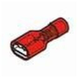 Cembre RF-F608P Flachsteckhülse 6,3x0,8 rot 0,25-1,5mm² vollisoliert