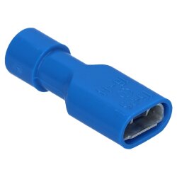 Cembre BF-F608P Flachsteckhülse 6,3x0,8 blau 1,5-2,5mm²  vollisoliert