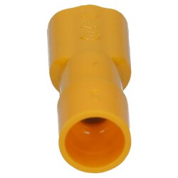 Cembre GF-F608P flat receptacle 6,3x0,8 yellow 4-6mm² fully insulated