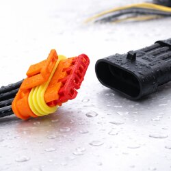 AMP 0-1745101-1 スーパーシール ソケット ハウジング 4 極、密閉チャンバー付き