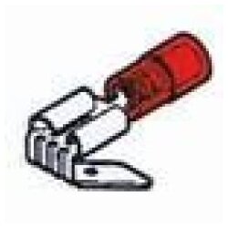 Cembre RF-FM608 dobbel flat koblingshylse 6,3 x 0,8 rød 0,25-1,5 mm² delvis isolert