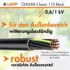 Lapp 1120235 ÖLFLEX CLASSIC 110 Black 0,6/1kV 4G0,75mm² Câble de raccordement