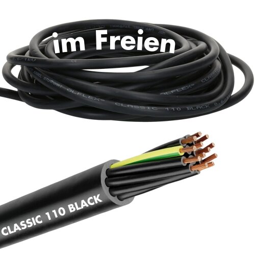 Lapp 1120237 ÖLFLEX CLASSIC 110 Negro 0,6/1kV 5G0,75mm² Cable de conexión