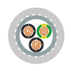 Lapp 1135304 Ölflex Classic 110 CY 4G1.5mm² şeffaf dış kılıflı ekranlı kontrol kablosu