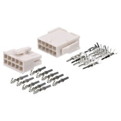 Molex Mini-Fit Jr. asortimento dėžutė 393 vnt 8 kontaktų / 10 kontaktų / 12 kontaktų