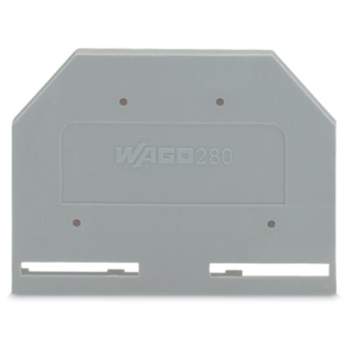 Wago 280-301 Abschlussplatte 2,5mm grau