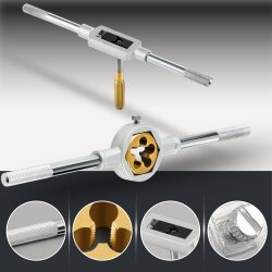 SW-Stahl 82251L Gewindeschneidsatz, TiN, M2-M18, 110-teilig