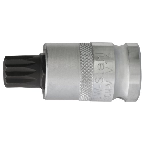SW-Stahl 05306SB Screwdriver bit, 1/2", internal multi-tooth, M14 x 53 mm