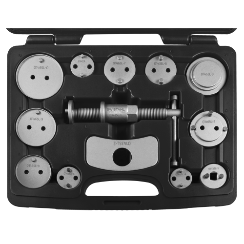 SW-Stahl 01435L Bremskolbenrückdrehwerkzeug, 13-teilig