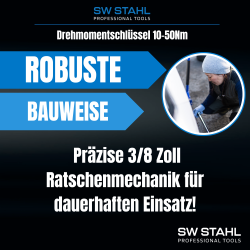 Klucz dynamometryczny SW-Stahl 03812L, 3/8", 10-50 Nm