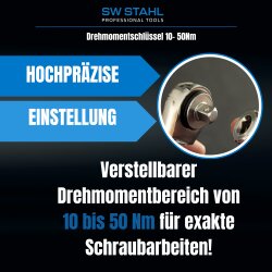 SW-Stahl 03812L Drehmomentschlüssel, 3/8", 10-50 Nm