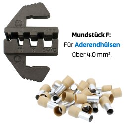 SW-Stahl 42585L Kabelschuhklemmzangensatz, auswechselbare Mundstücke, 6-teilig