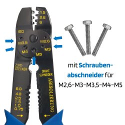 SW-Stahl 42501L upínací kleště na kabelová oka, pro neizolované konektory