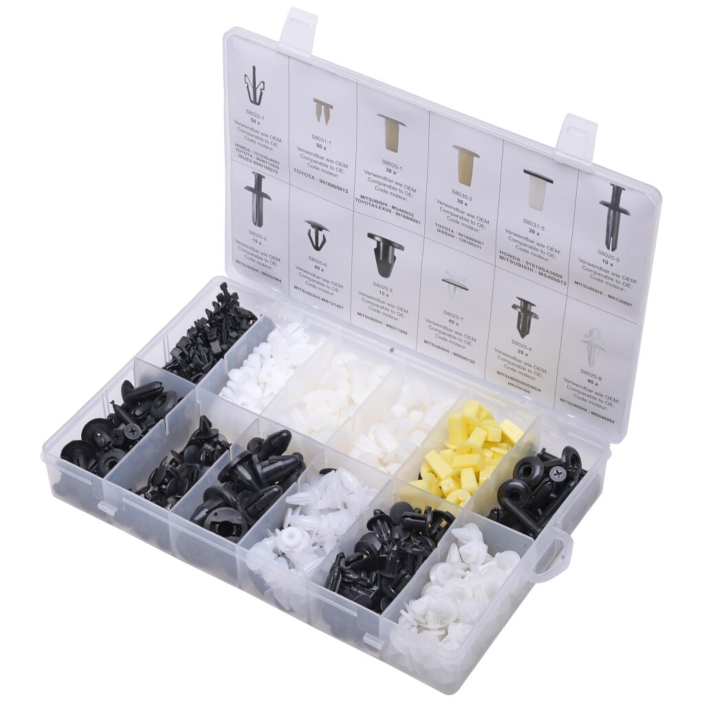SW-Stahl S8025 Befestigungsclip Sortiment, Mitsubishi 