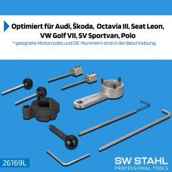 SW-Stahl 26169L Engine adjustment tool set, VAG