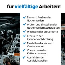 SW-Stahl 26114L komplet orodja za nastavitev motorja, BMW