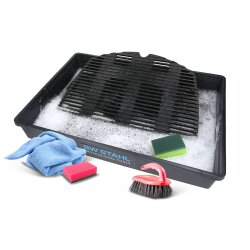 SW-Stahl 07376L Universal rektangulär uppsamlingsbricka / oljeuppsamlingsbricka / gallerrengöring / kattsandbricka / växthusbricka / 18L kapacitet / plast eller plast