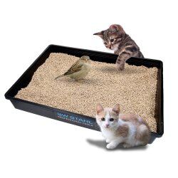 SW-Stahl 07376L Universal rektangulär uppsamlingsbricka / oljeuppsamlingsbricka / gallerrengöring / kattsandbricka / växthusbricka / 18L kapacitet / plast eller plast