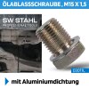SW-Stahl 03011L Schraube mit Aludichtung, M15 x 1,5