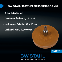 SW-Stahl 94857L Radierscheibe, 90 mm