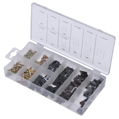 SW-Stahl S8067 Body screws and sheet metal nuts assortment, 170 piece