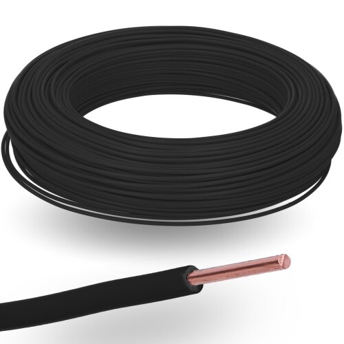 Lapp 4527011X PVC wire single core H07V-U 1.5 mm² black 350m rigid