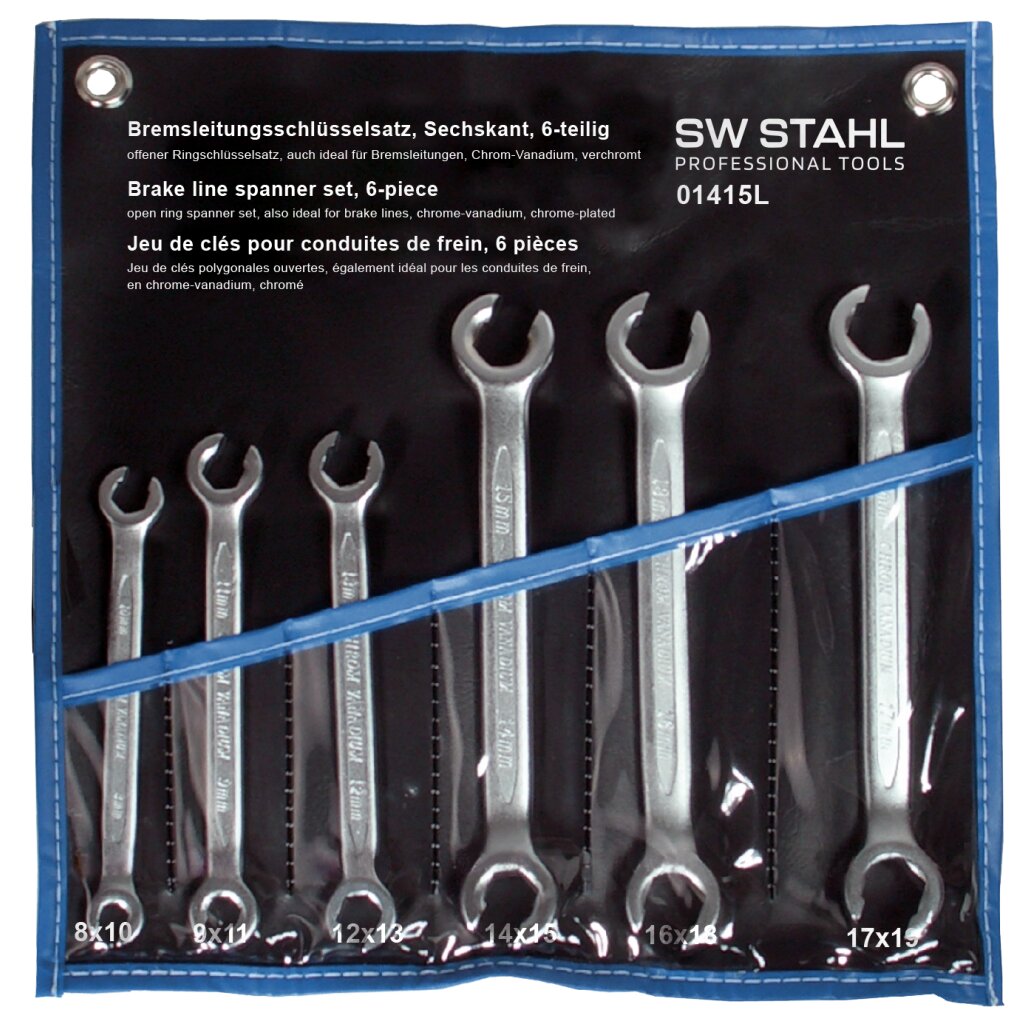Jetzt kaufen! - SW-Stahl 01415L Bremsleitungsschlüsselsatz, 6-teilig