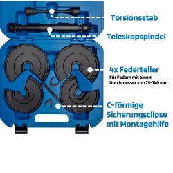 SW-Stahl 10212L teleskopisk fjærkompressor, VAG, 9 stk.
