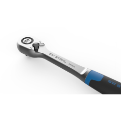 SW-Stahl 06012L Umschaltknarre 1/2 Zoll I feinverzahnte Ratsche für Auto mit 72 Zähnen I Knarre 1/2 Zoll mit Vierkantantrieb und schlanker Ausführung