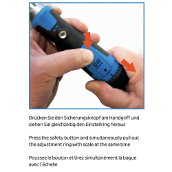 SW-Stahl 03872L professional torque wrench, 3/8 inch, 10-50 Nm