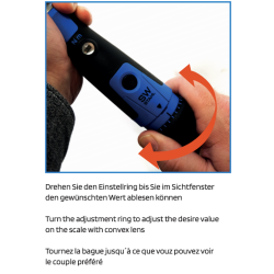 SW-Stahl 03872L professional torque wrench, 3/8 inch, 10-50 Nm